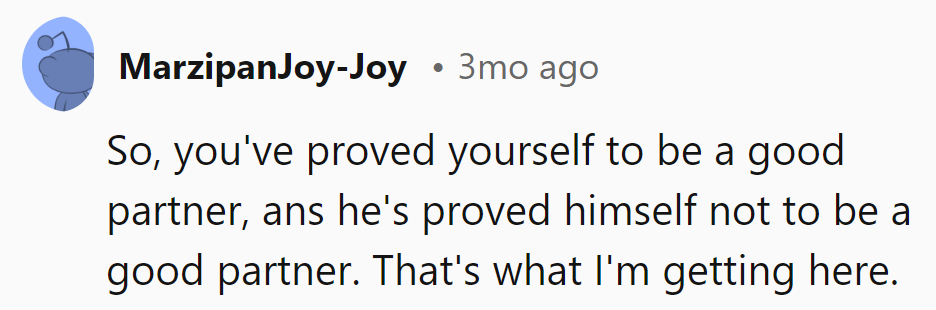 She's gold, he's just rust.