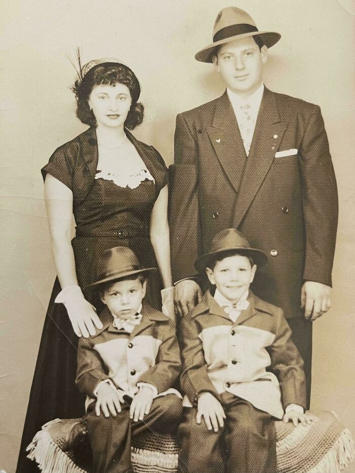"My Grandparents, My Uncle, And My Dad - Circa 1950, New York"