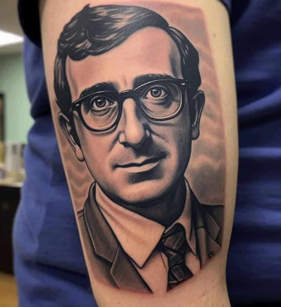 20. “A coworker came into work today after a month of vacation with this. Peter Sellers or Woody Allen?”