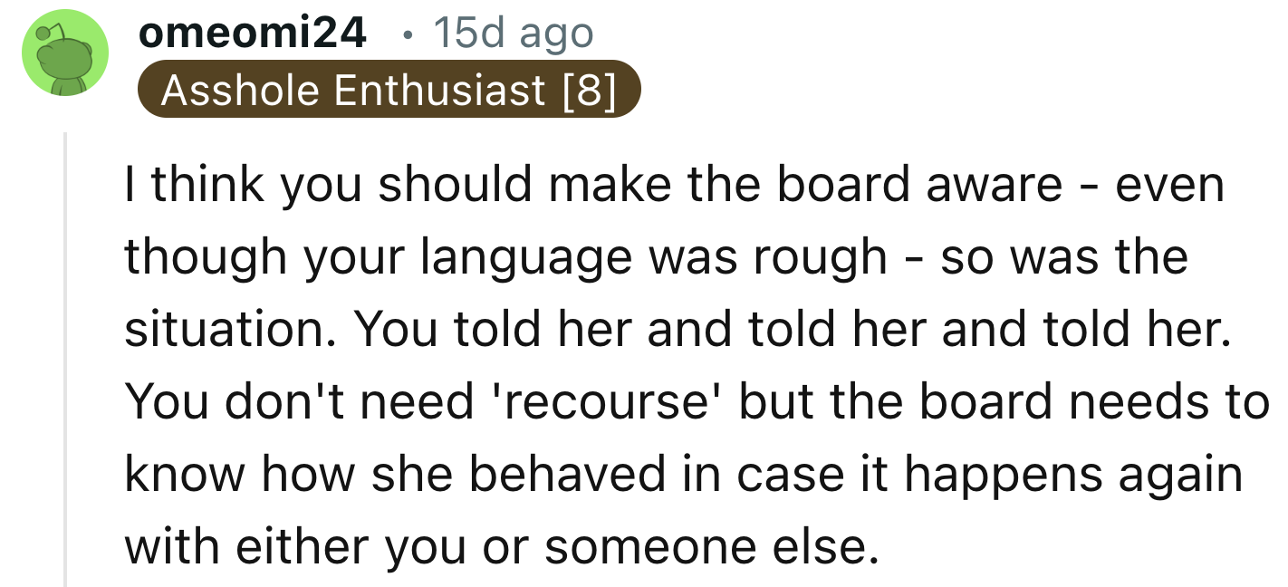 They Should Warn the Board That Their Situation Is Difficult