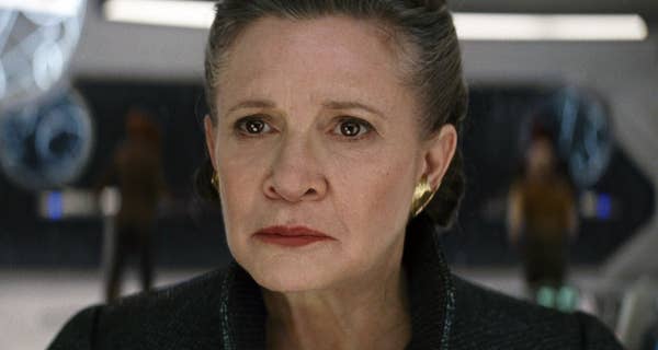 Carrie passed away a year before one of her last film roles in 2017's Star Wars: Episode VIII - The Last Jedi.