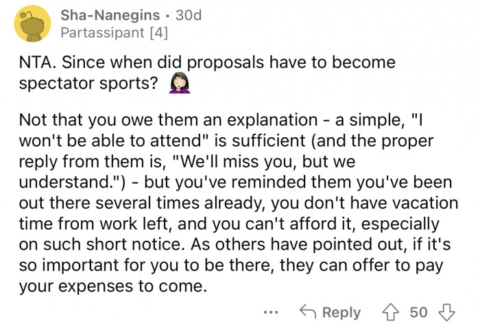 If they want OP there so badly, they could still offer to pay for the trip.