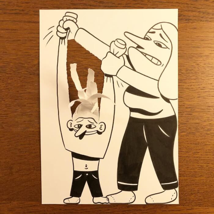 13. The kid needs a haircut.