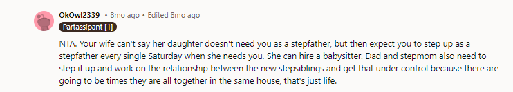 Keeping them apart doesn't solve anything! It makes everything worse. Ten years from now, they are still going to hate each other. Some people shouldn't be parents at all.