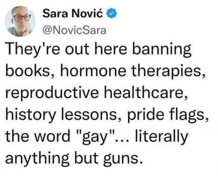 15. They have cruel priorities and the audacity to say it's part of their freedom.