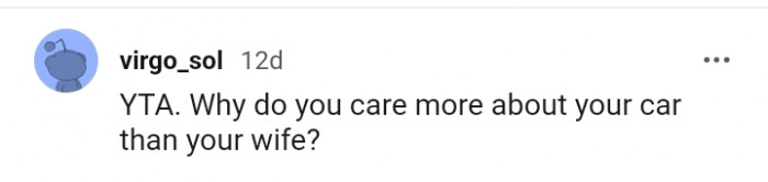 The OP seems to care more about the car