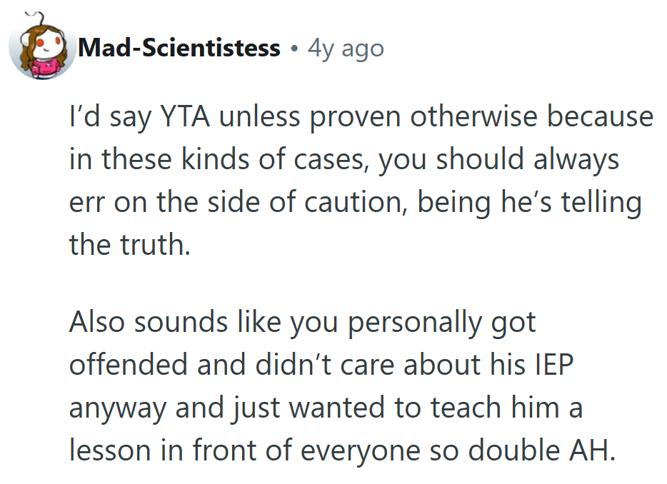 “Err on the side of caution” — or risk turning a math quiz into a moral lesson gone wrong.
