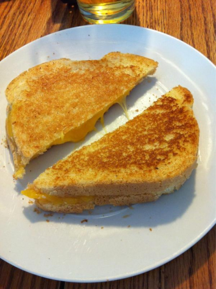 3. Grilled cheese tastes best when cut diagonally