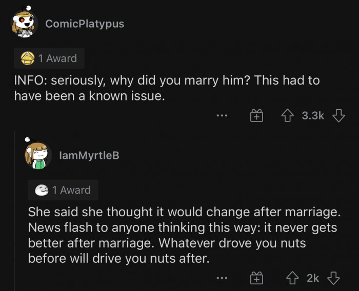 Here's how the Reddit community reacted to u/Throwaway5756346's story: