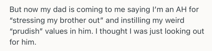 Their dad didn’t take the comment lightly