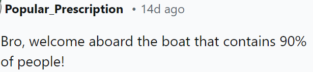 90% of people are in the same boat!