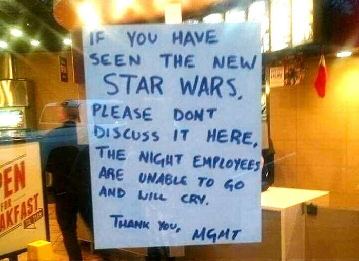 5. Star Wars sensitivity