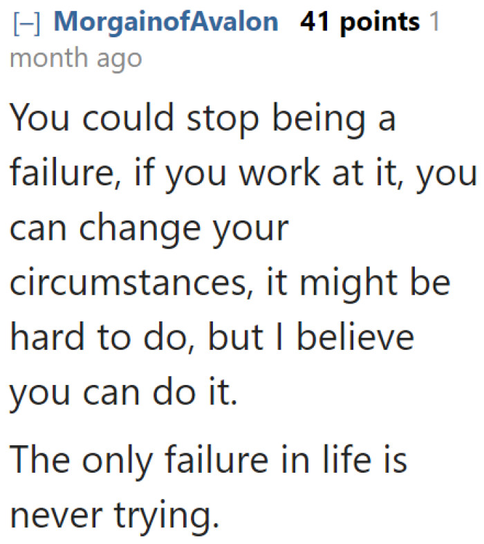 Some words of wisdom from a Redditor.