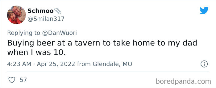 26. A 10-year-old buying beer at a tavern