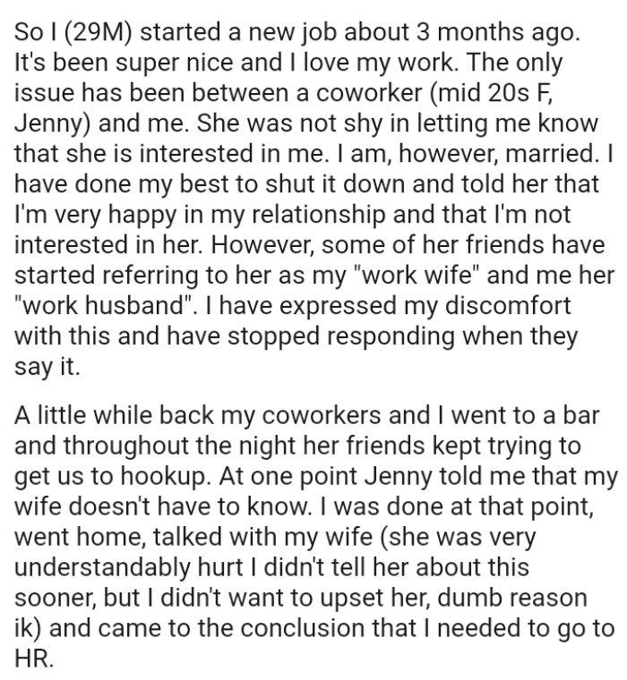 Some of the Coworker's Friends Have Started Referring to Her as the OP's 