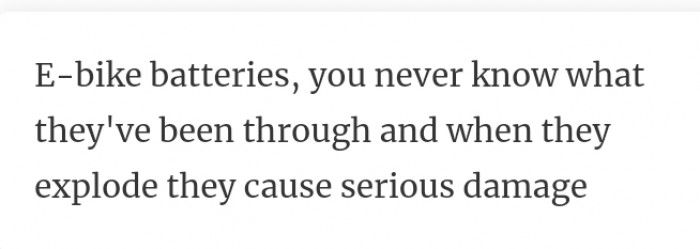 26. E-bike batteries