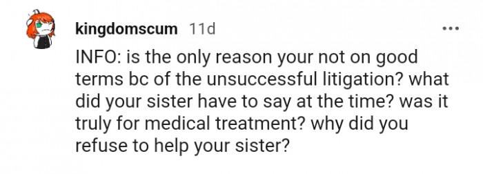 Was it truly for medical treatment?