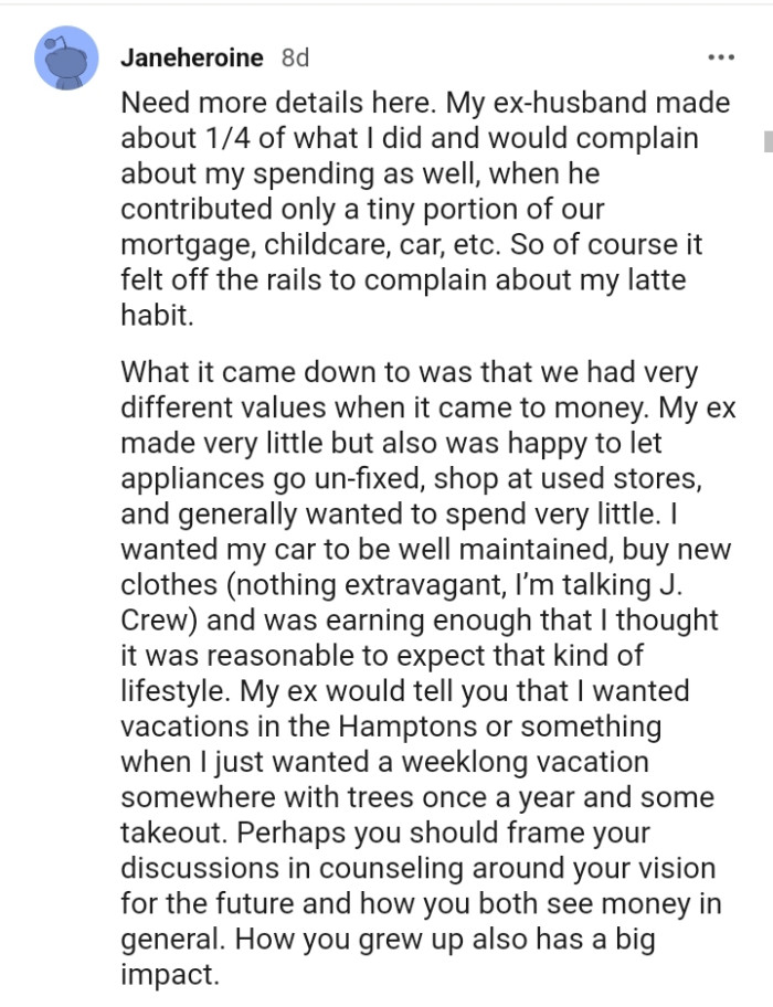 It felt off the rails to complain