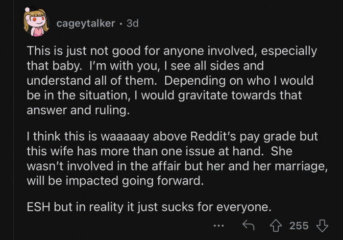 OP's marriage can be impacted because of this.