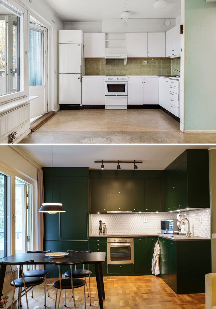 25. IKEA kitchen with custom fronts