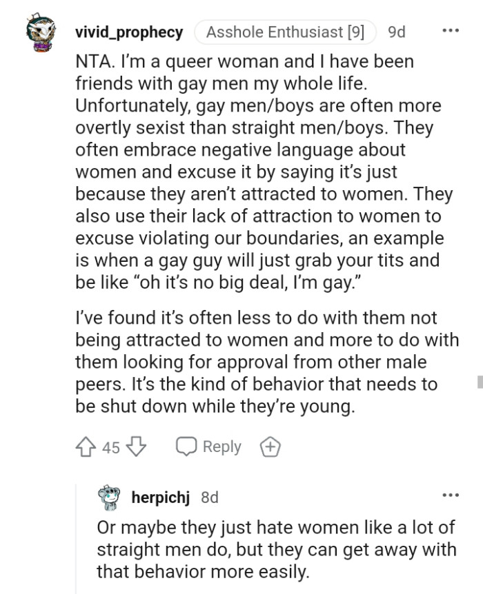 They also use their lack of attraction to women