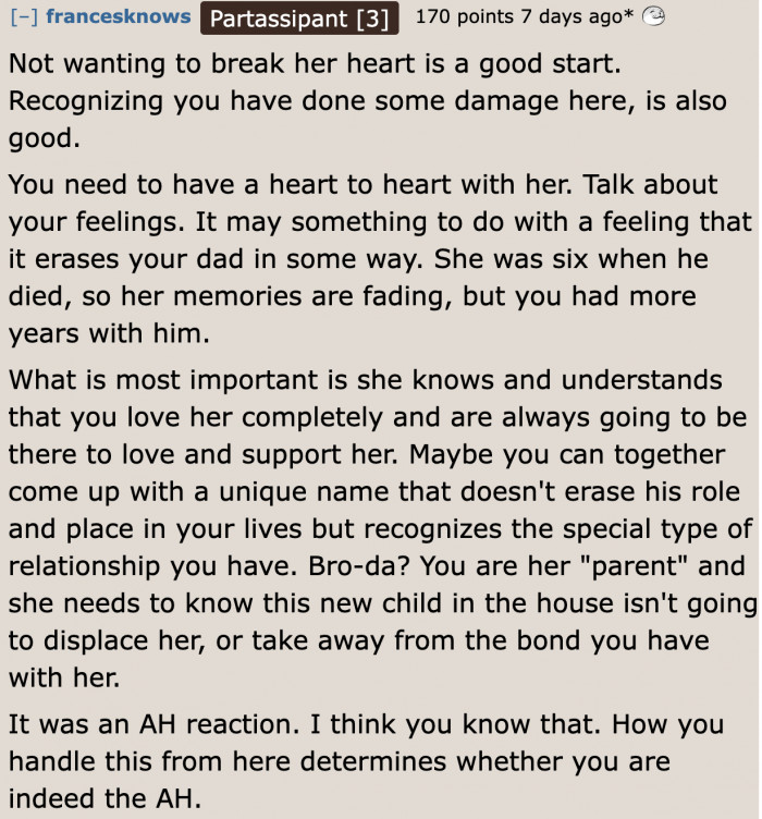 He needs to talk about his feelings with his sister.