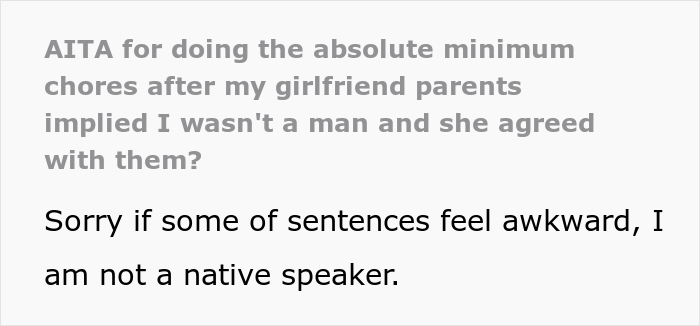 The Reddit user asked, 