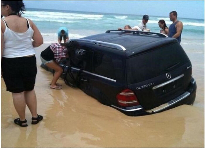 "Parking On The Beach"