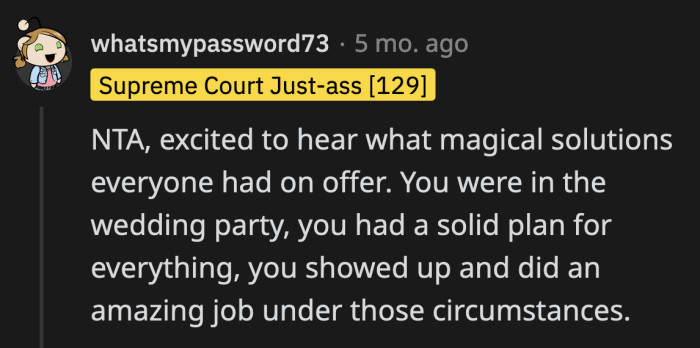 OP and her husband dealt with a last minute baby sitter cancellation like champs. They followed through with their obligations within the rules and took care of their baby. That's amazing!