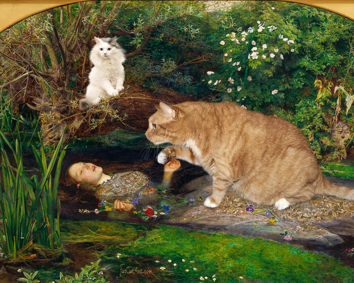 “Ophelia And Cats”