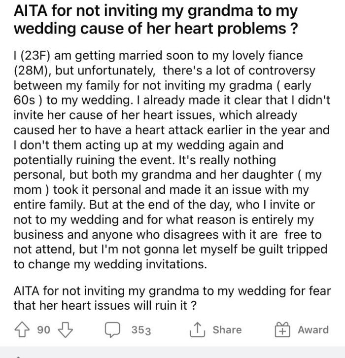 5. Grandma and Mom are so unreasonable! Why on earth would they take this personally?