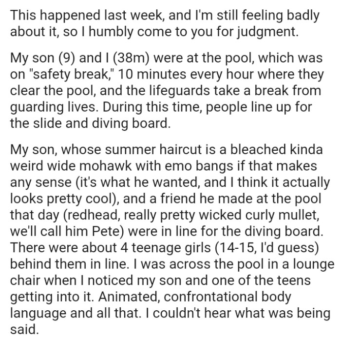 The safety break is 10 minutes every hour where they clear the pool, and the lifeguards take a break from guarding lives