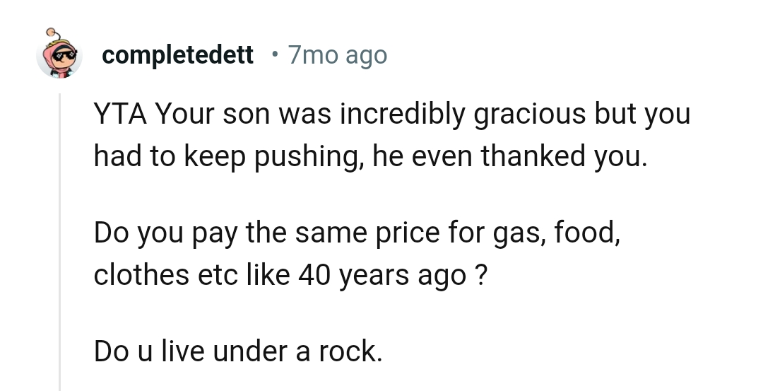 This Redditor is wondering if the OP lives under a rock