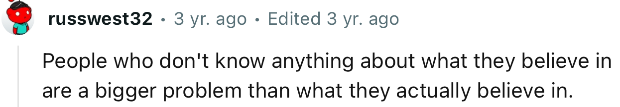 An interesting perspective from the Redditor