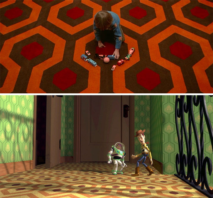 6. The Carpet At Sid’s House In Toy Story (1995) Was Intentionally Made The Same As The Carpet At The Overlook Hotel In The Shining (1980), One Of Many References To The Horror Film Throughout The Pixar Series