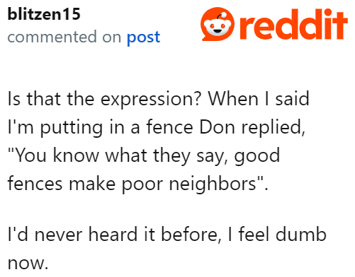 He shouldn't feel dumb. We all know who's being unreasonable here.