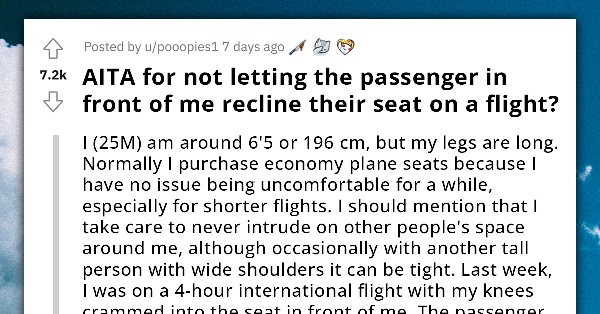 Airplane Passengers Argue Over Reclining Seat, An Unacceptable Act Or A Basic Right