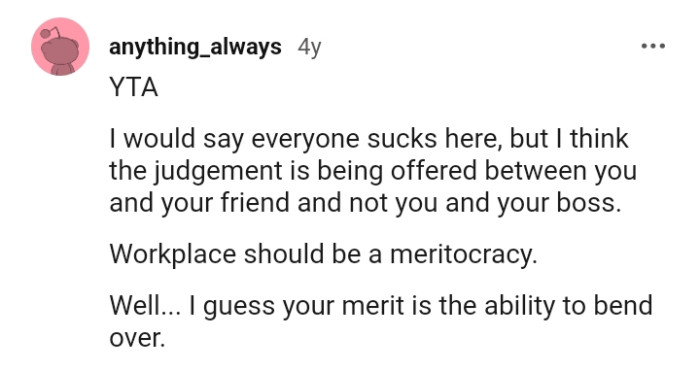 Workplace should be a meritocracy