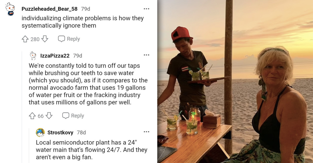 Redditors Are In Awe As Climate Activist Goes On A Far Vacation - Thereby Releasing Carbon Emissions