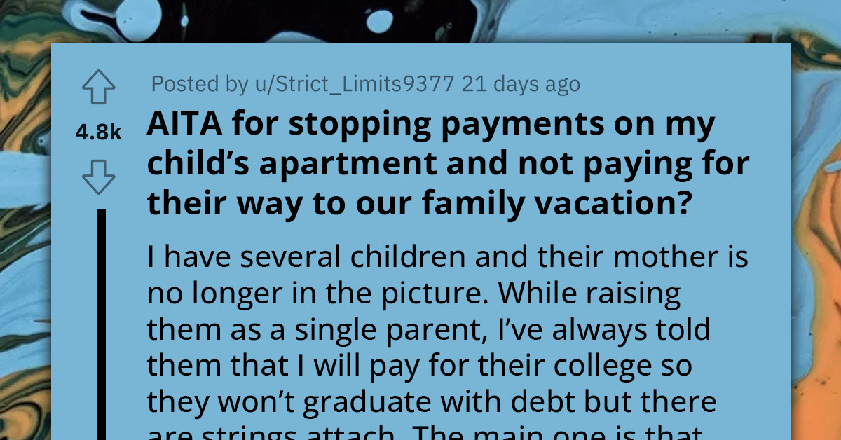 Father Met With Backlash After Cutting Off All Funding For His Oldest Child