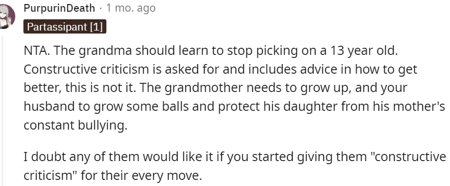 22. Your MIL needs to grow up