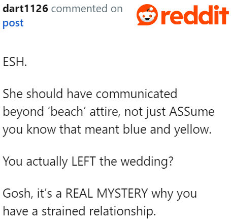 It's clear as day why the OP and his daughter have a strained relationship.