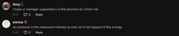 People clearly had differing opinions on whether or not she was in the wrong for what she did.