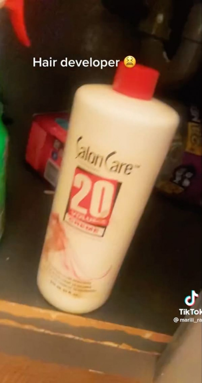 She saw a hair developer