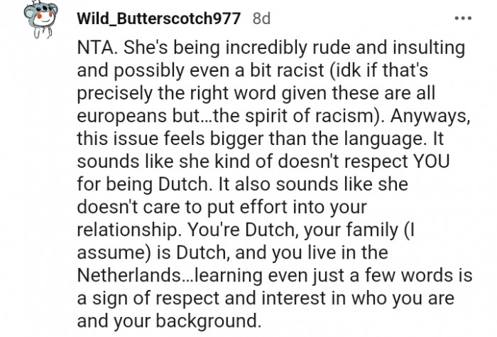 6. This issue feels bigger than the language