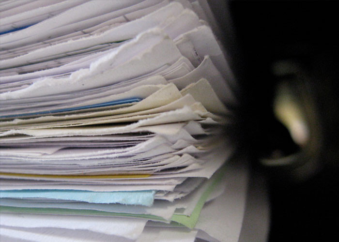 14. “Found a stack of papers sort of stashed in my ex's stuff. ”