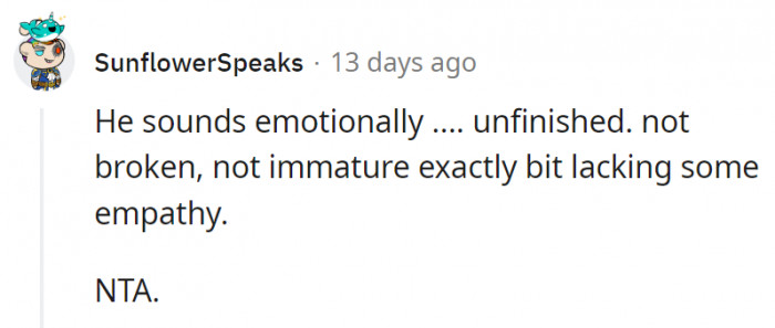 12. He might need some help in that department