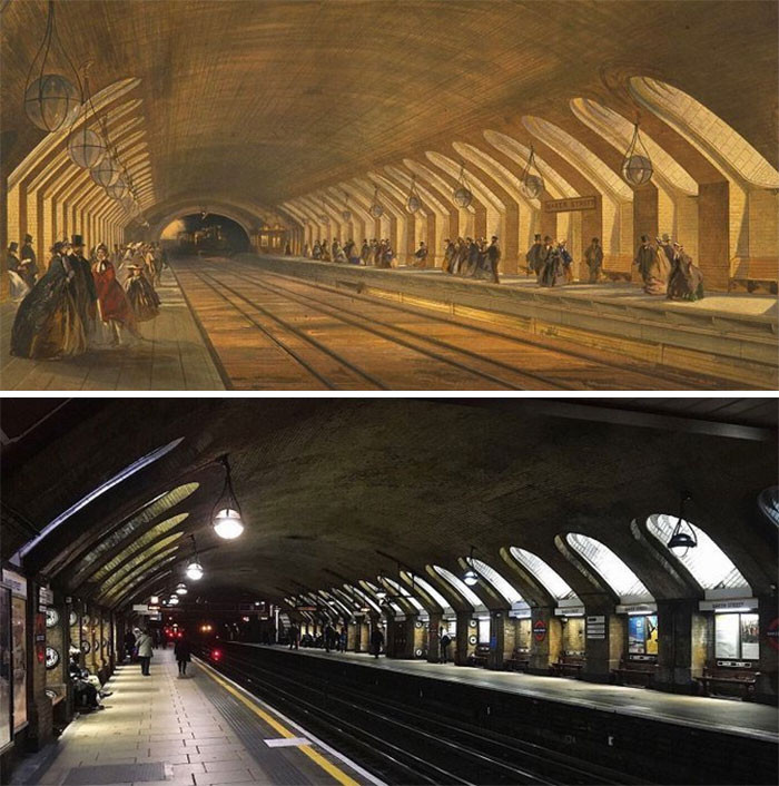 12. The World's Oldest Underground Station 157 Years Apart