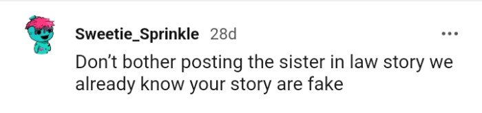 This Redditor Doesn't Want the OP to Post Any Other Story