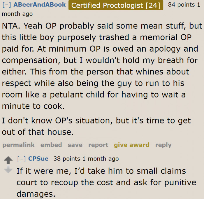 The OP deserves compensation.